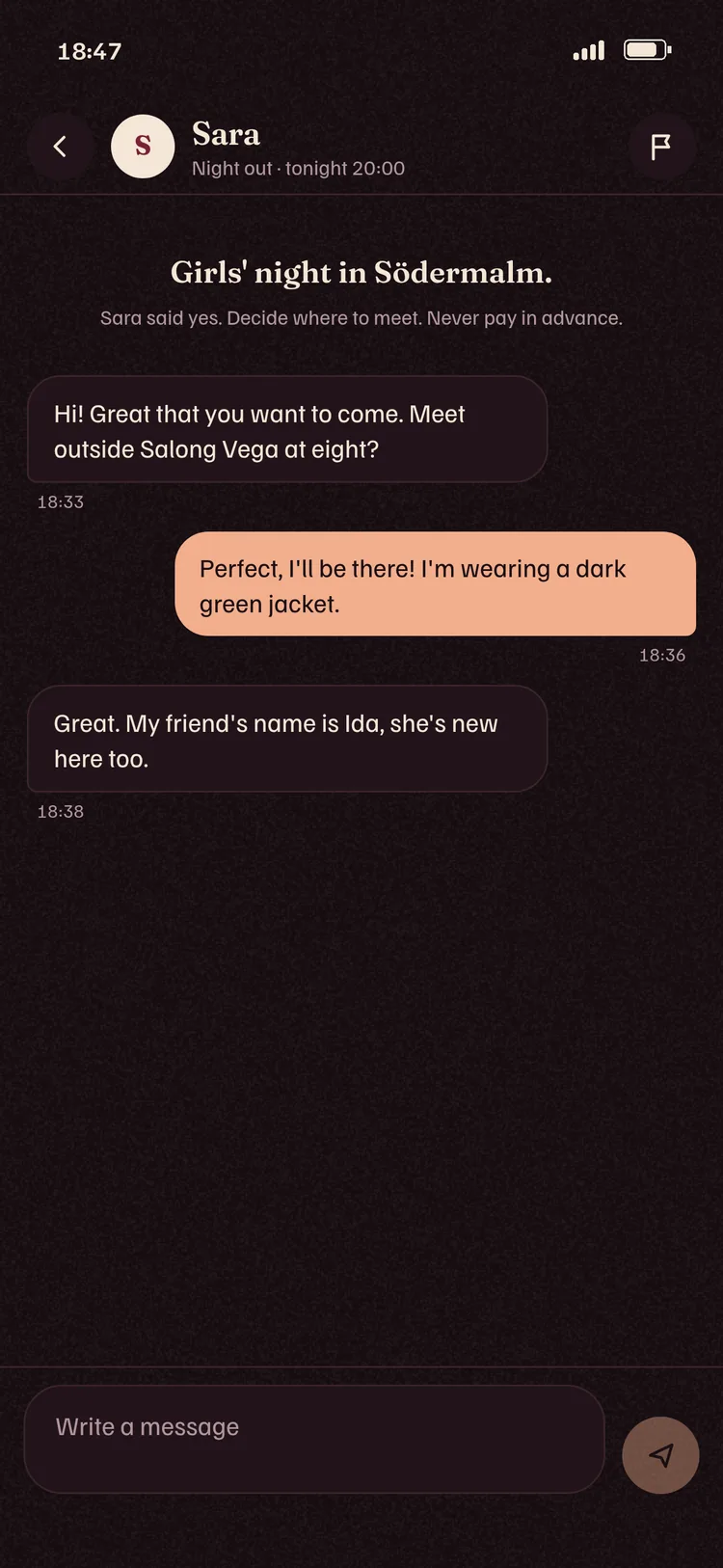 The chat in Hängmed